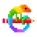 Pixel Art: Color by Number Logo