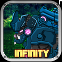 Dino Robot Infinity : Dinosaur Battle Game Logo