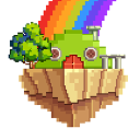 Pixel Art: Color Island Logo